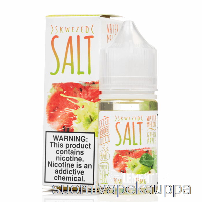 Vape Box Vesimeloninvihreä Omena - Skwezed Suolat - 30ml 50mg